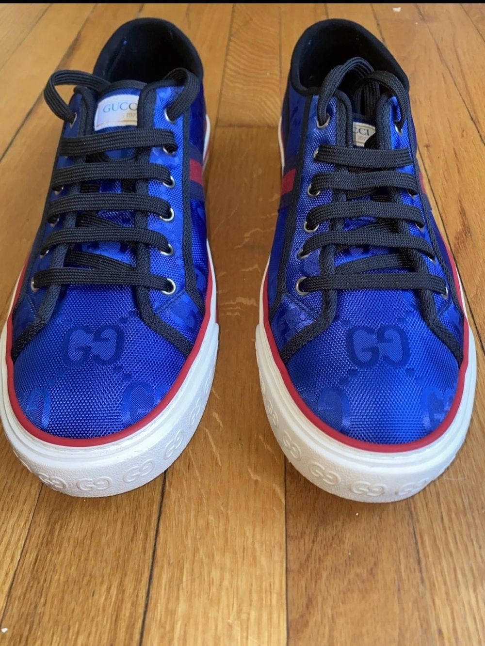 Gucci Tennis 1977 Off-The-Grid Nylon GG Print Gucci Sz 13/ US Sz 13.5 (RARE)